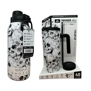 Bundle HYDRAPEAK Skull Voyeger 40oz AND‎ 32oz Bottle Bundle